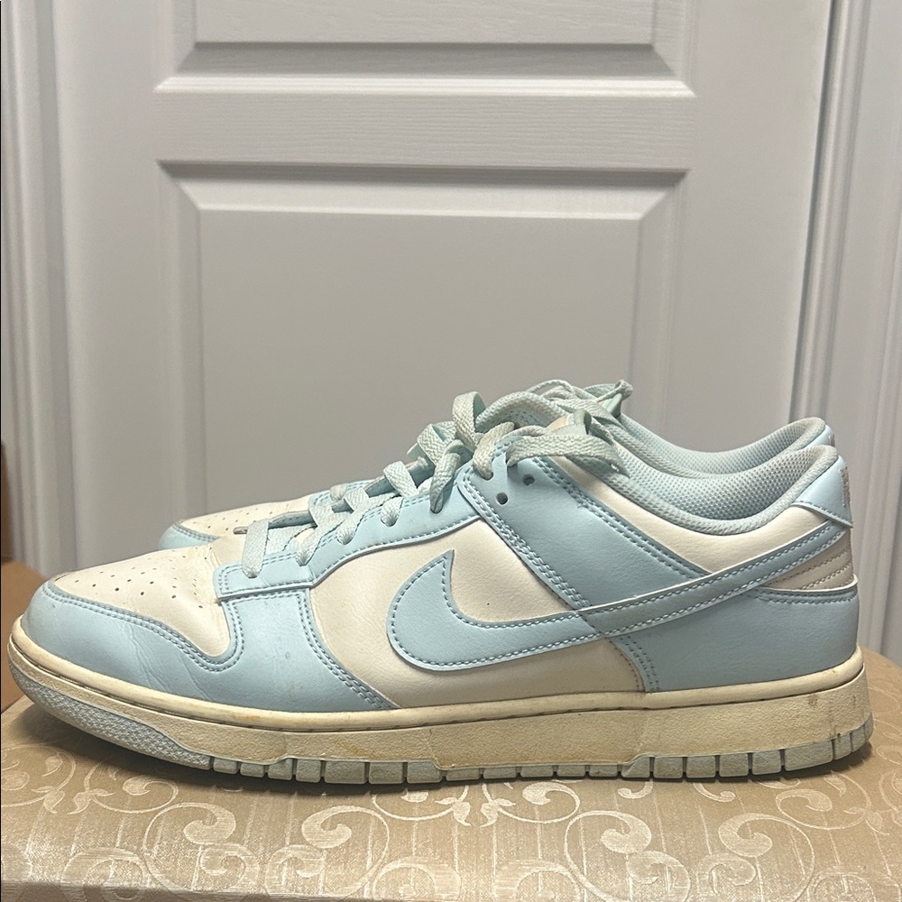 Nike Sky Blue and Cream Sneakers